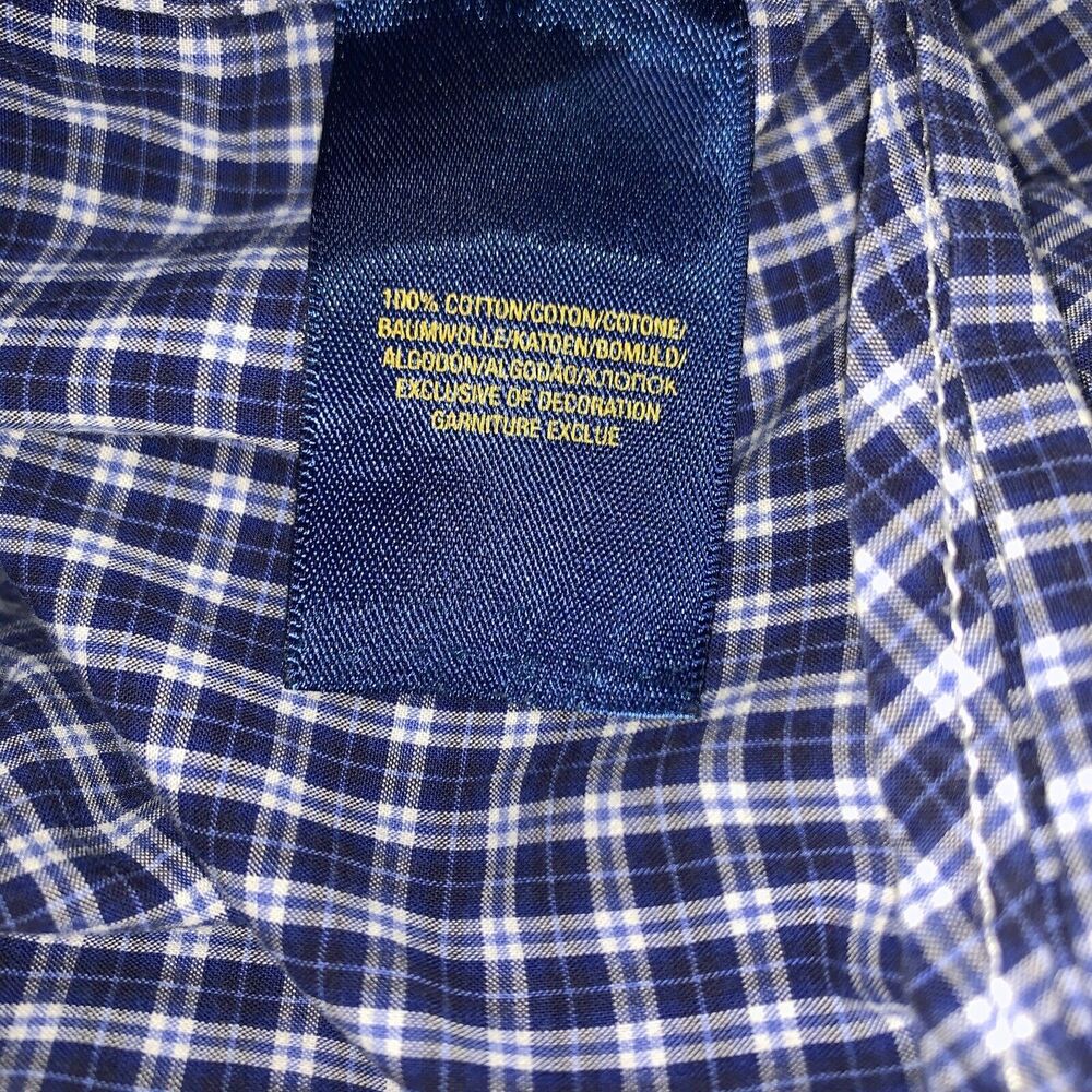Ralph Lauren Gymboree Boy's Button Down Shirt Sz 5 LOT OF 2 Plaid Blue - Picture 6 of 11